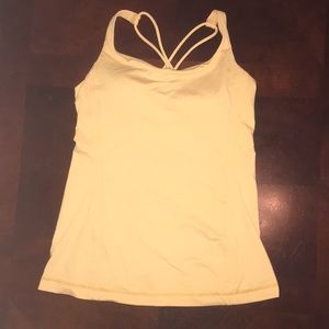 Lululemon athletics top w/ built in bra sz: 6